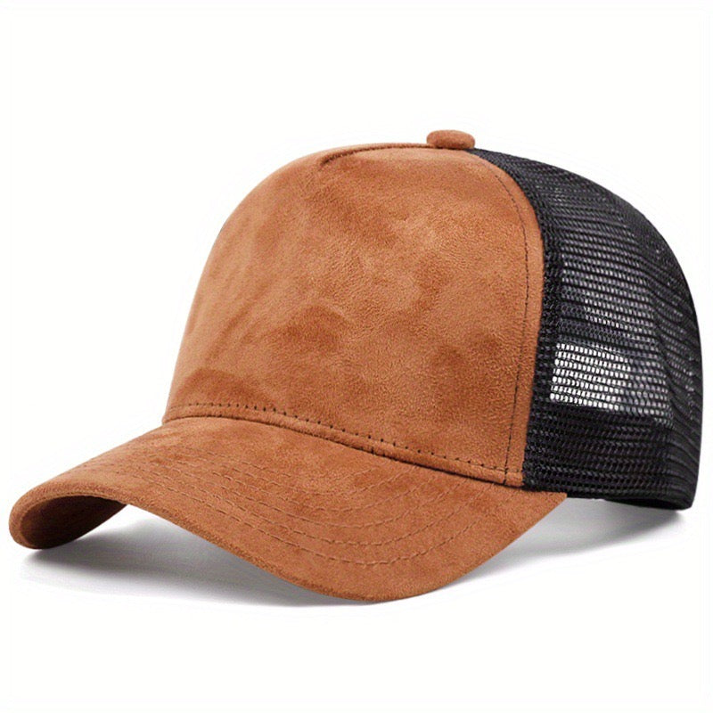 Plain suede trucker