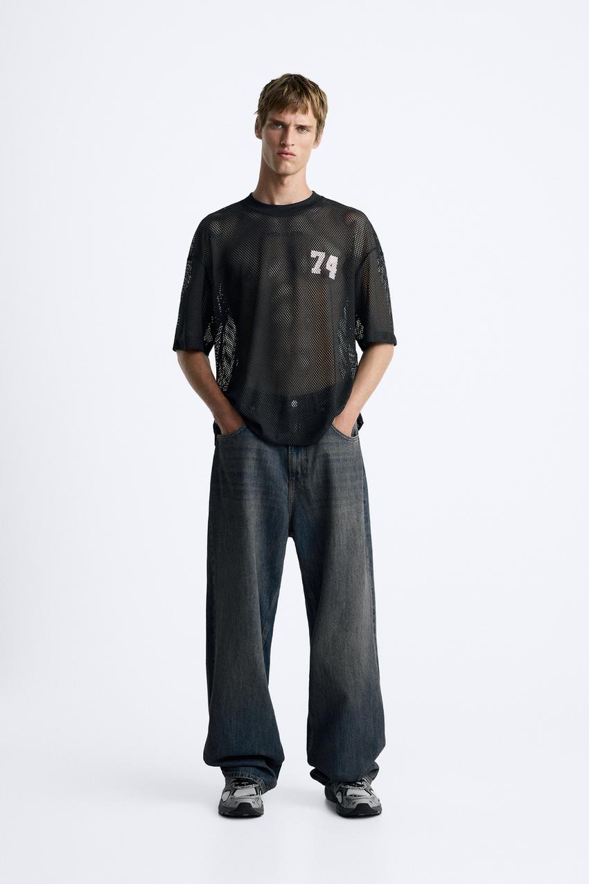 ZARA THINK BIG MESH T SHIRT