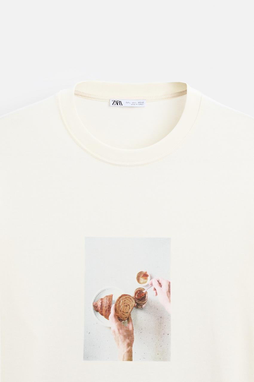 ZARA SQIRL PHOTOGRAPHIC PRINT LONGSLEEVE