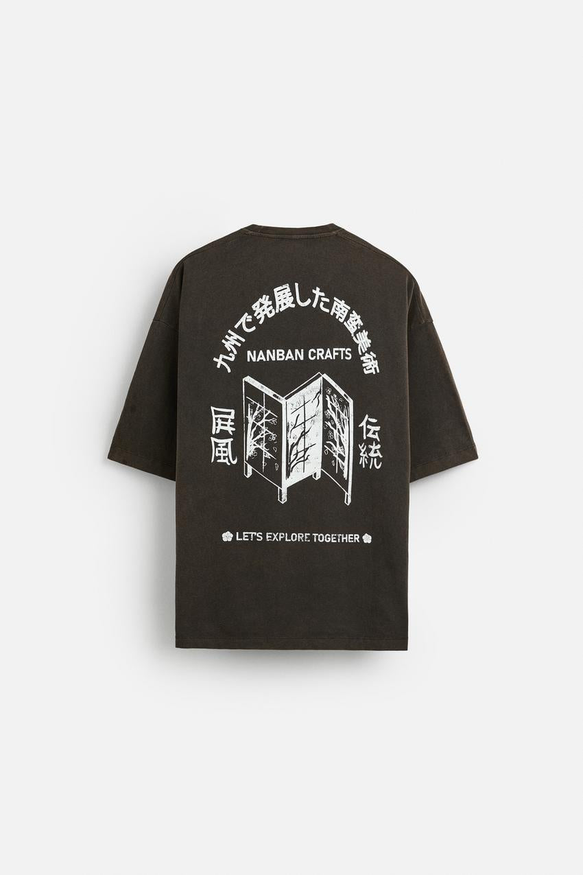 ZARA NANBAN PRINT T SHIRT