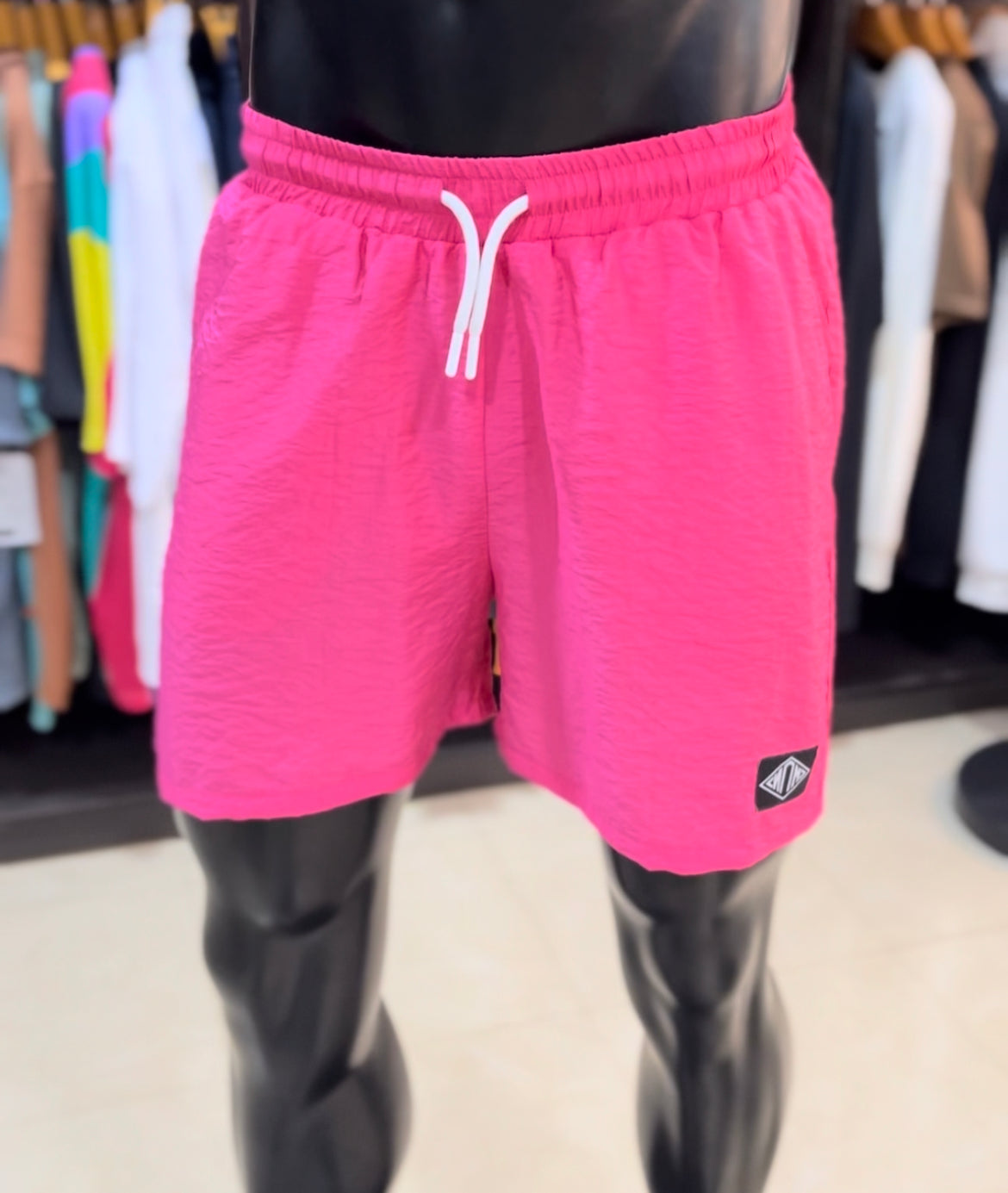 Boohoo mid length swim short pink