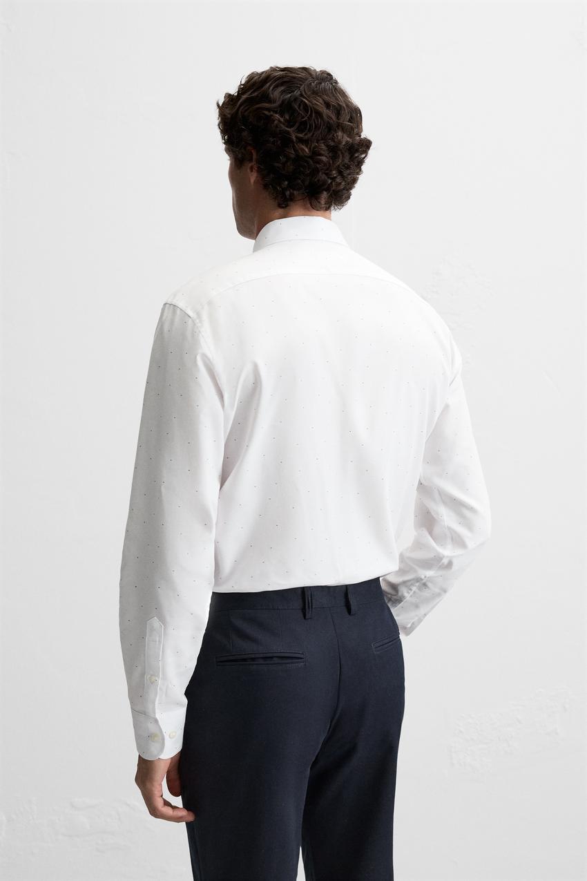 ZARA PRINTED EASY CARE SHIRT