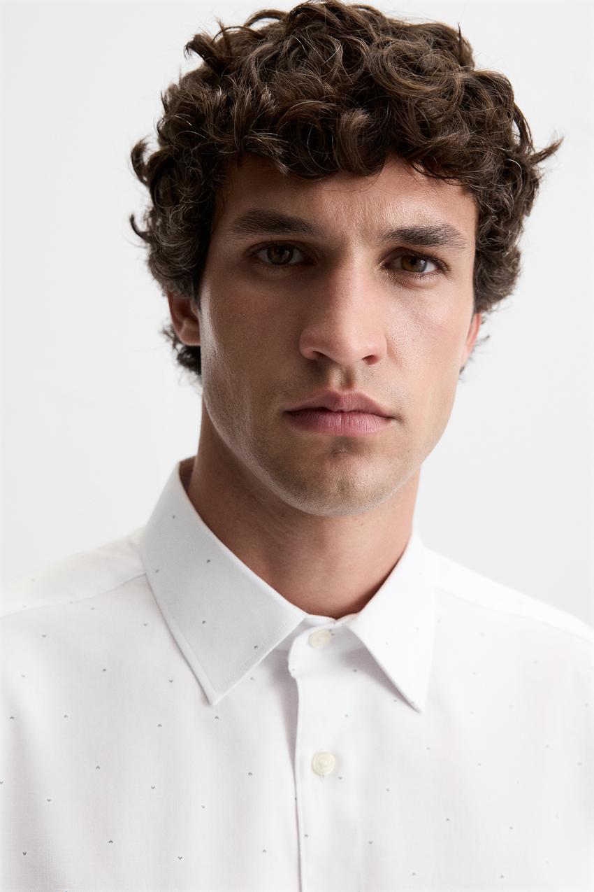 ZARA PRINTED EASY CARE SHIRT