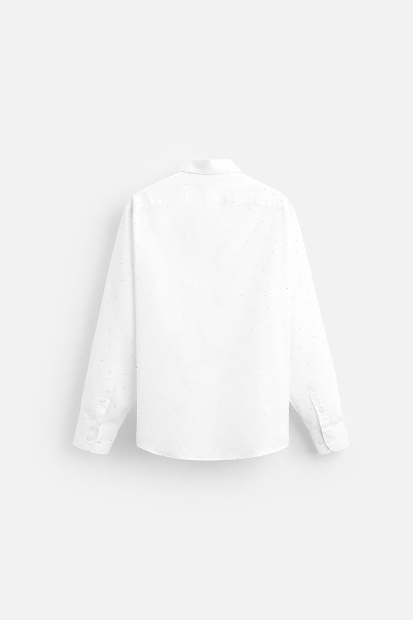 ZARA PRINTED EASY CARE SHIRT