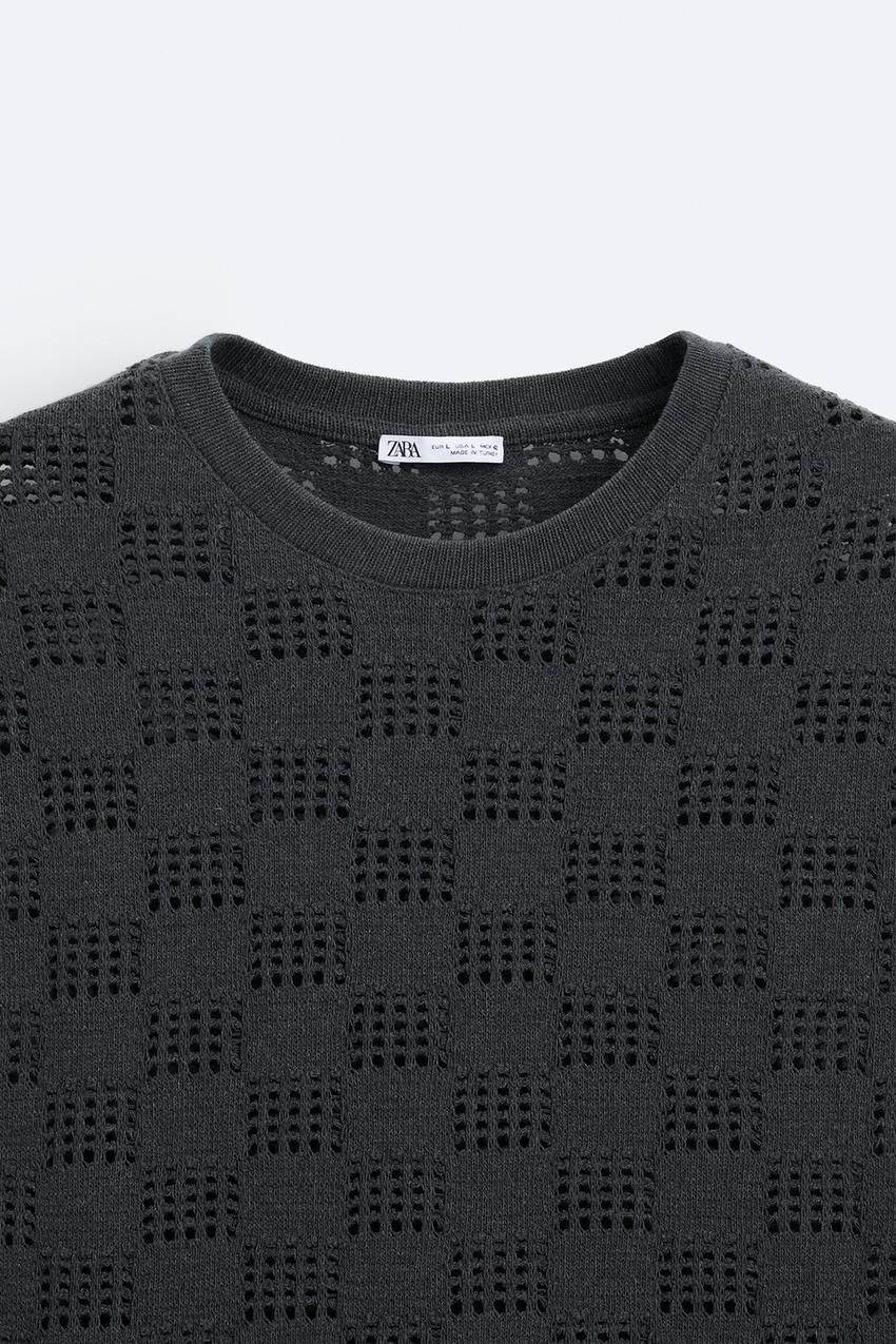ZARA GEOMETRIC JACQUARD SLEEVELESS
