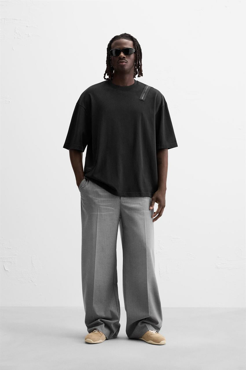 ZARA T SHIRT WITH ZIP