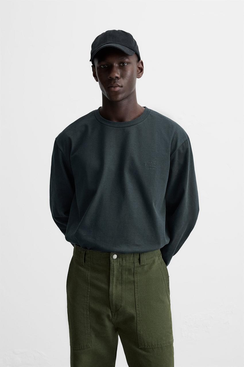 ZARA A STEP INTO THE PAST LONGSLEEVE T SHIRT