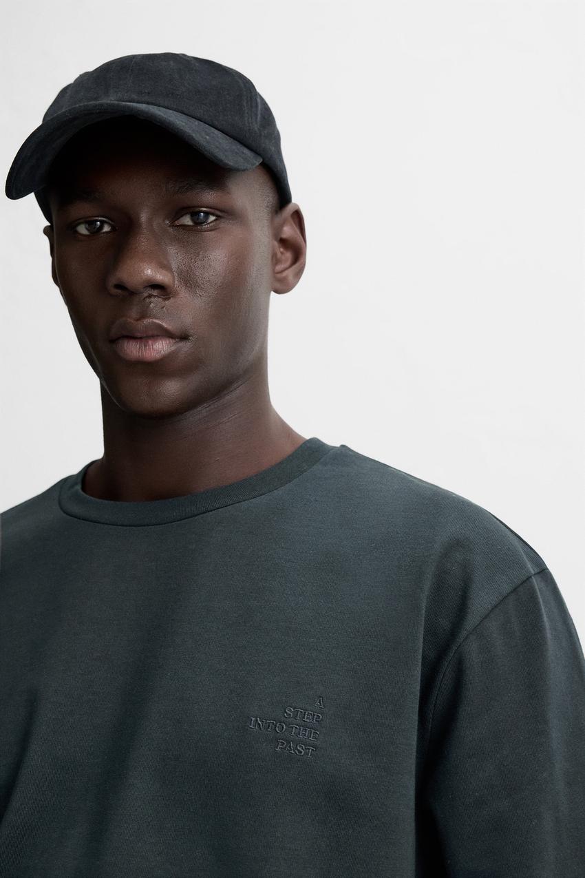 ZARA A STEP INTO THE PAST LONGSLEEVE T SHIRT