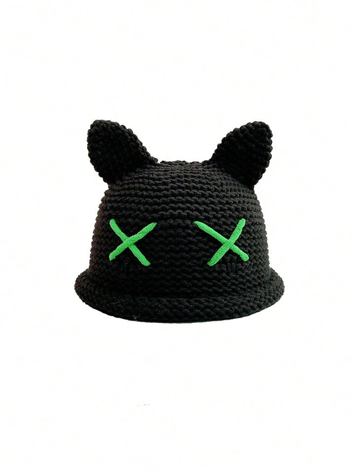 Knitted cat ear beanie