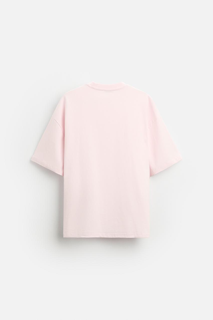 ZARA T SHIRT WITH SEAM DETAILS