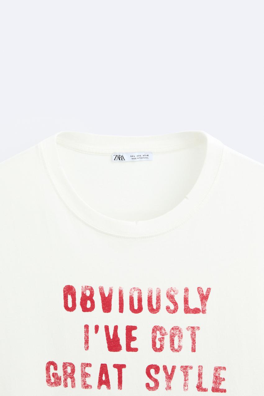 ZARA OBVIOUSLY T SHIRT