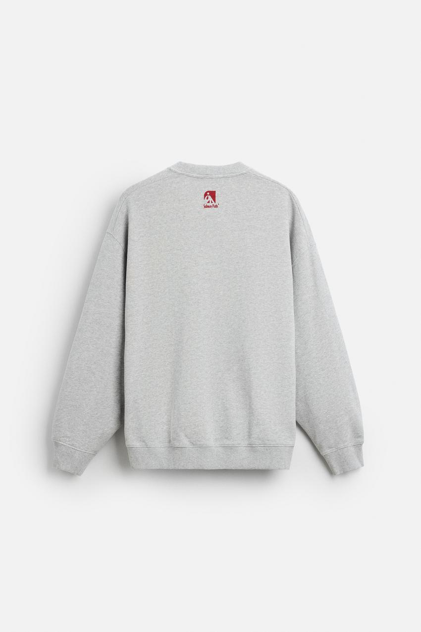 ZARA UNDERGROUND SWEATSHIRT IN GREY