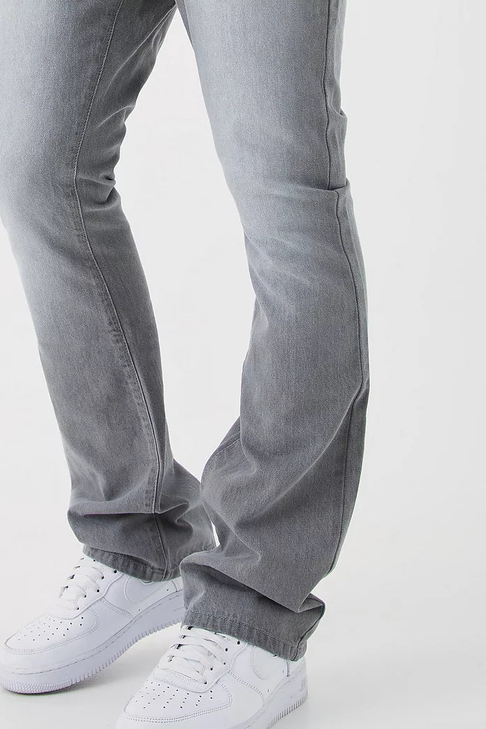 Boohoo RELAXED RIGID FLARE JEAN