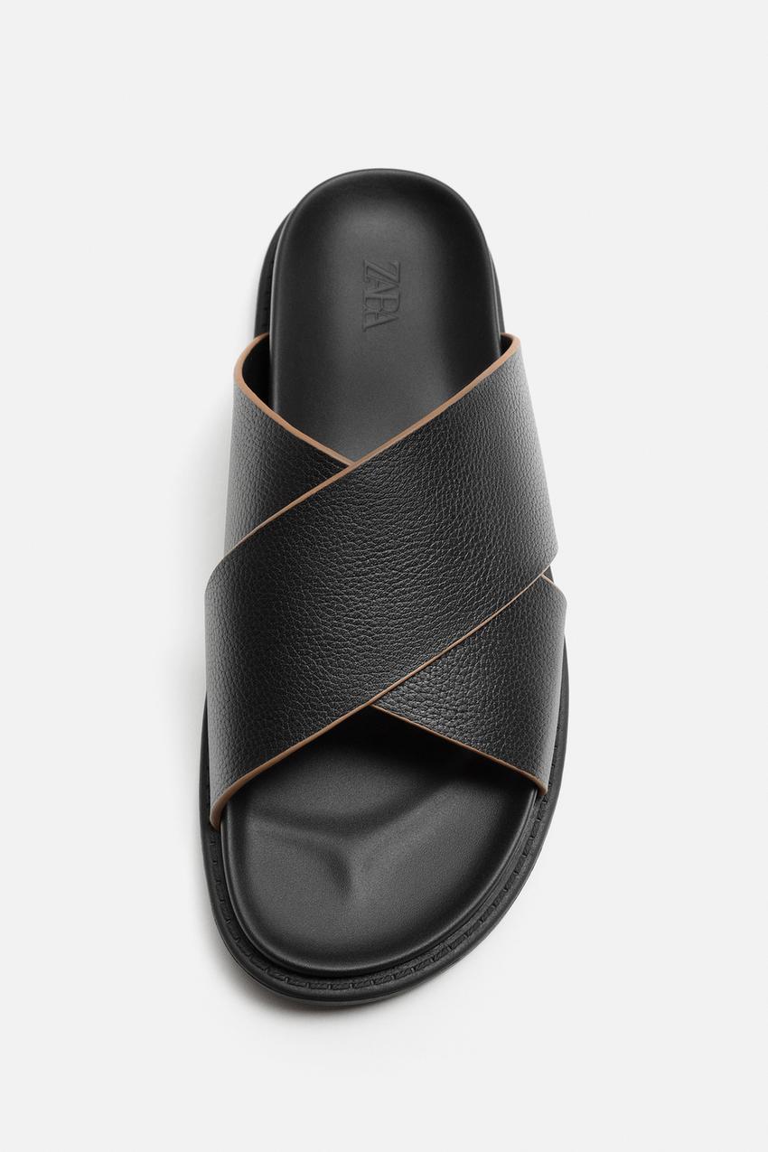 Zara Criss-cross leather sandal