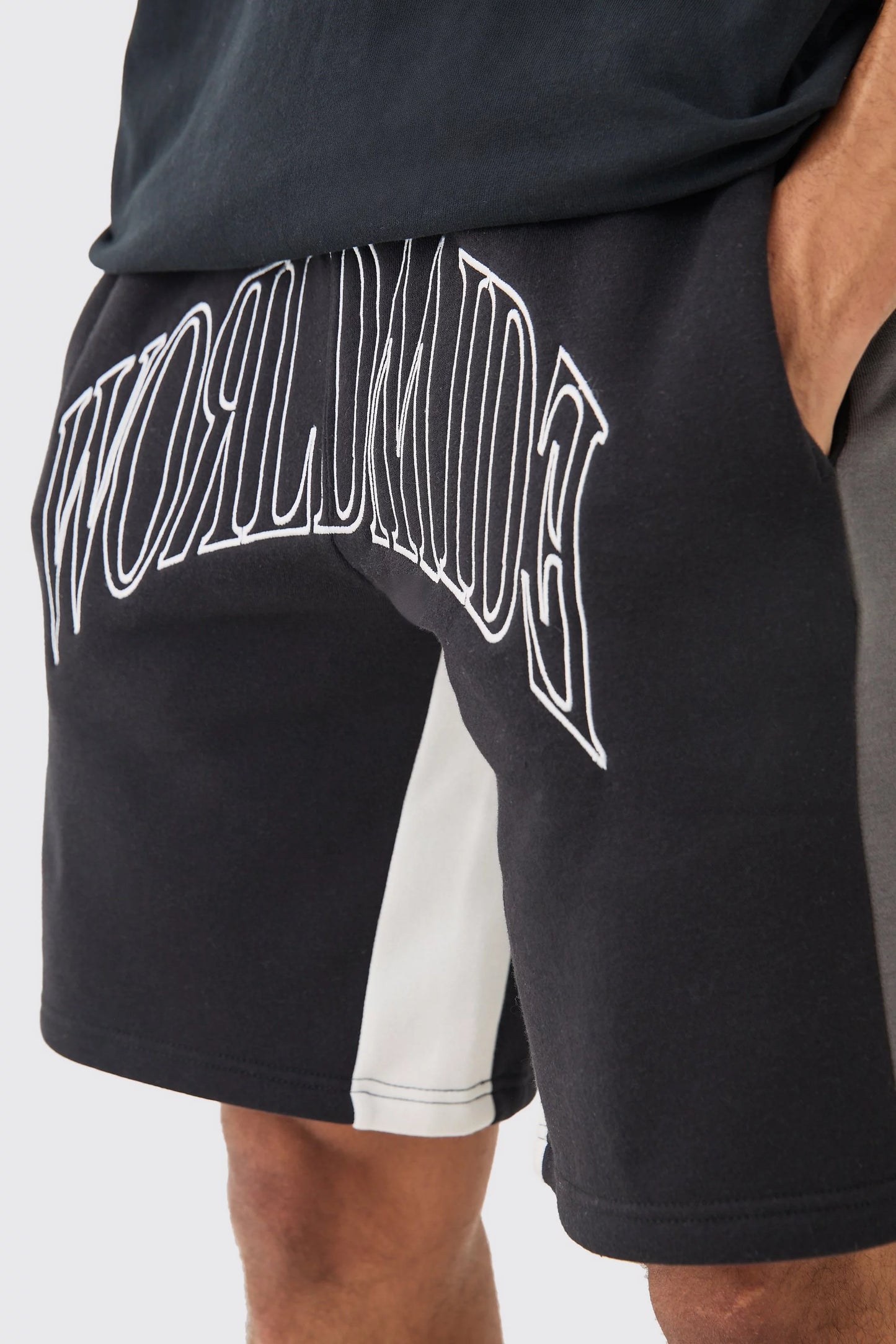 Boohoo contrast stitch gusset short