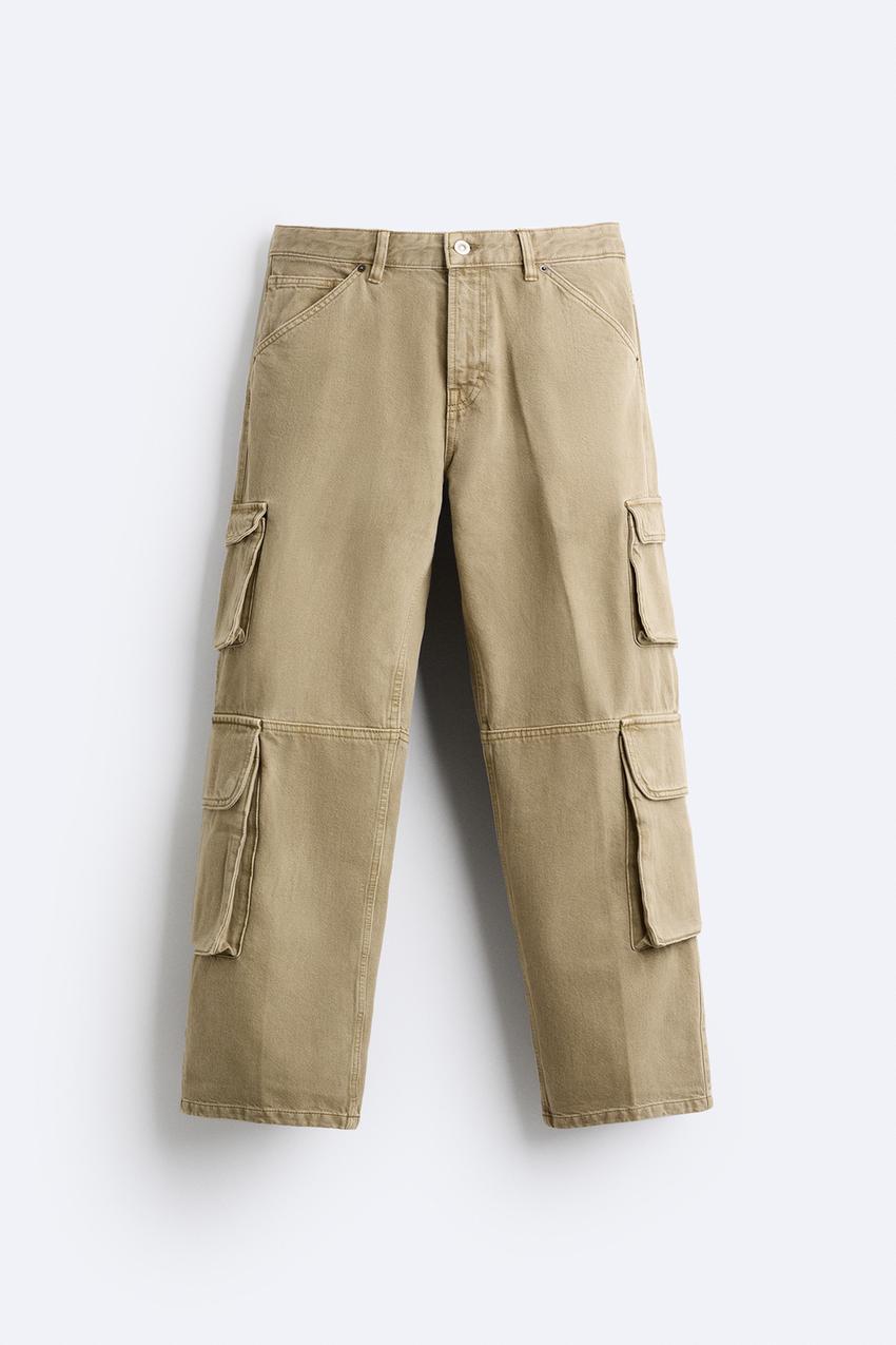 ZARA UTILITY JEANS WITH POCKETS