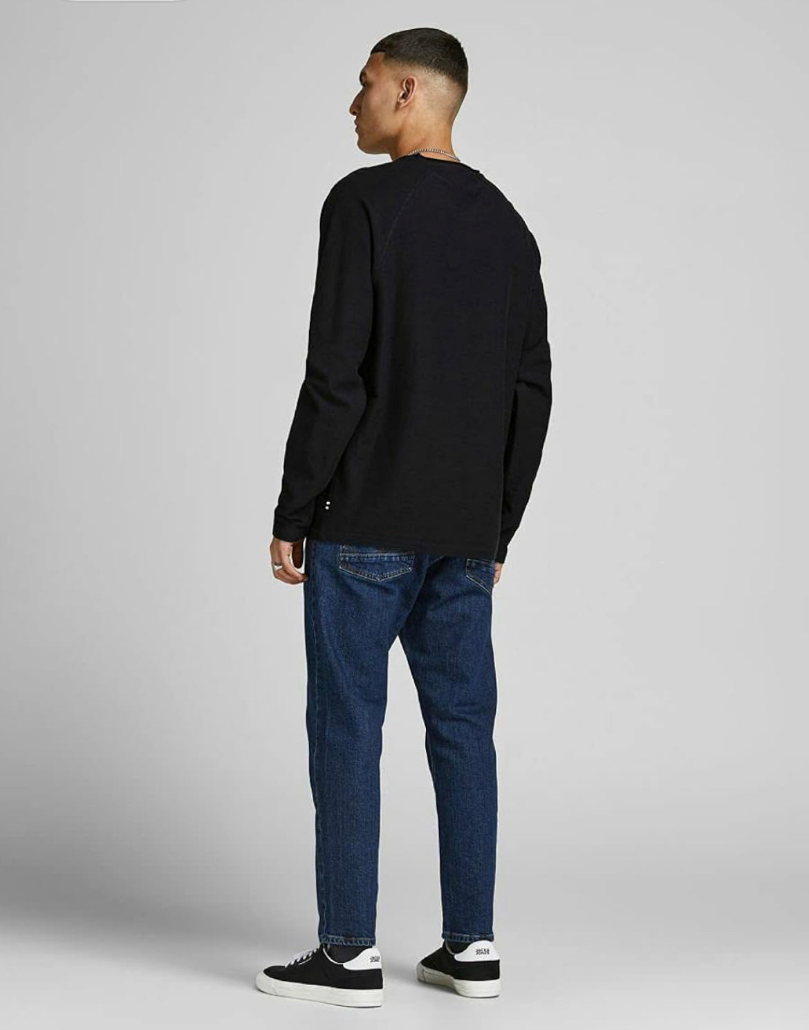 Jack & Jones knit pocket sweatshirt in black