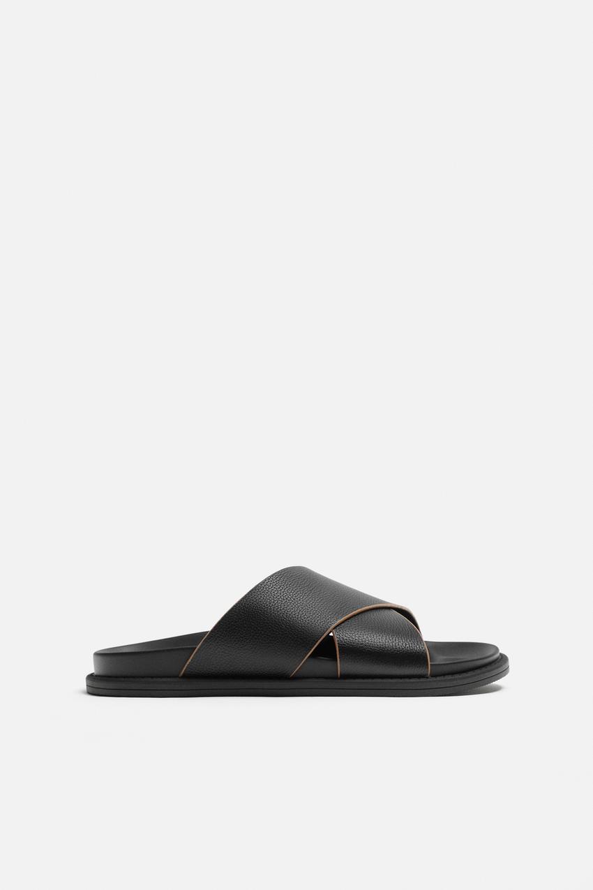 Zara Criss-cross leather sandal