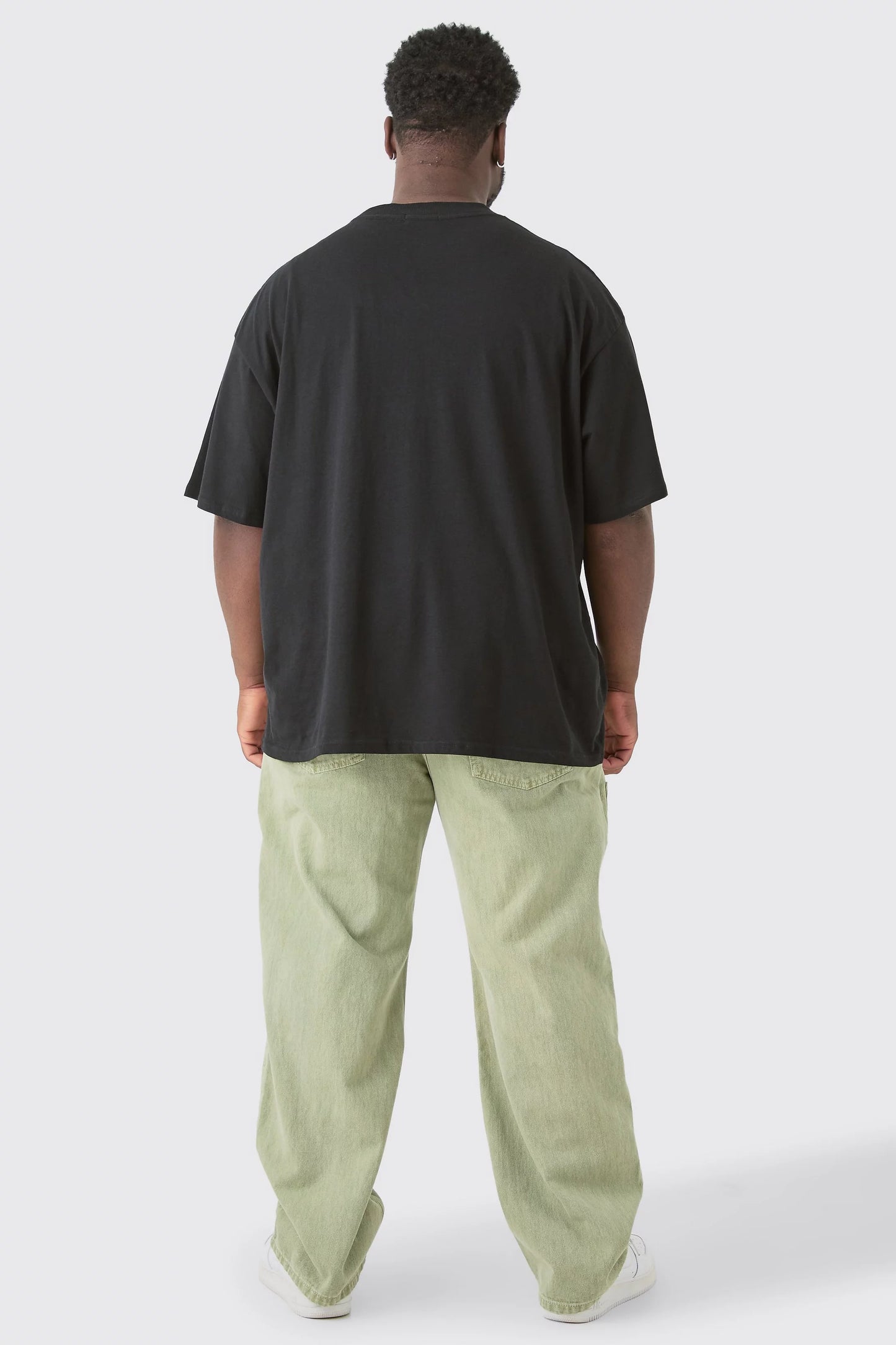 Boohoo relaxed rigid denim carpenter pants