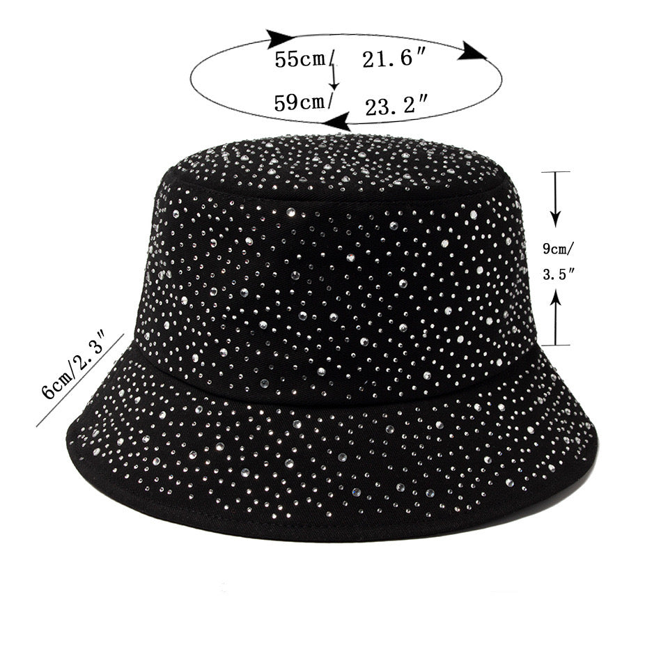 Rhinestone bucket hat