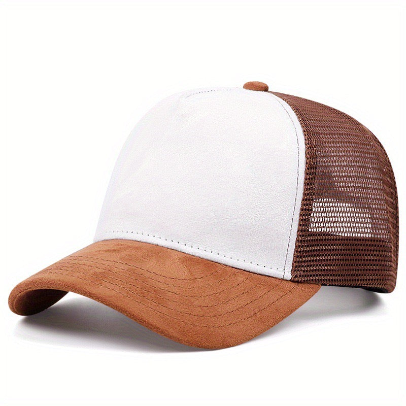 Plain suede trucker