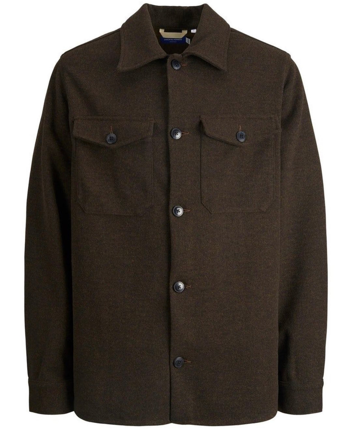Jack & Jones overshirt in seal brown