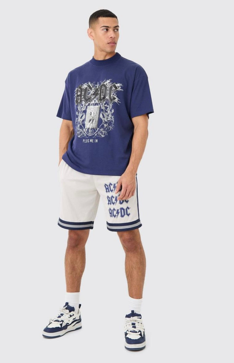 Boohoo acdc oversized t-shirt