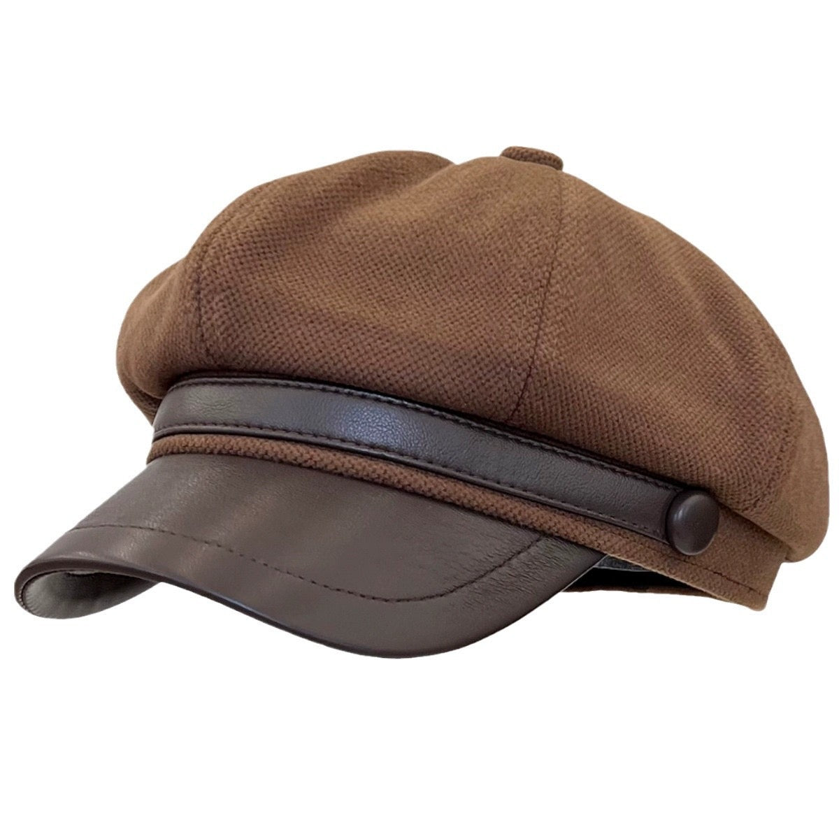 Adair newsboy hat in brown
