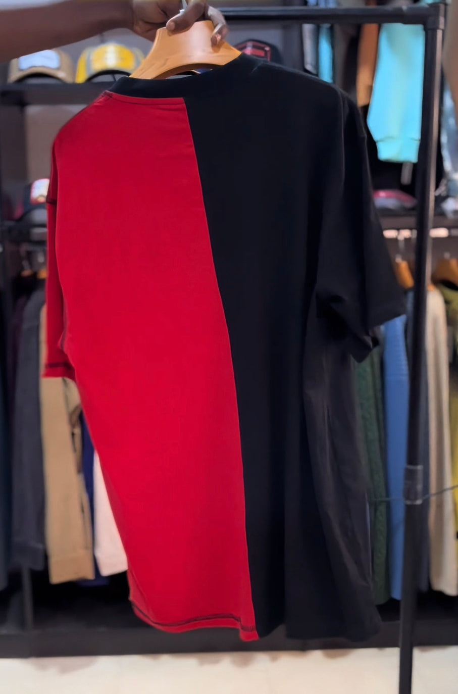 Goth colorblock tee