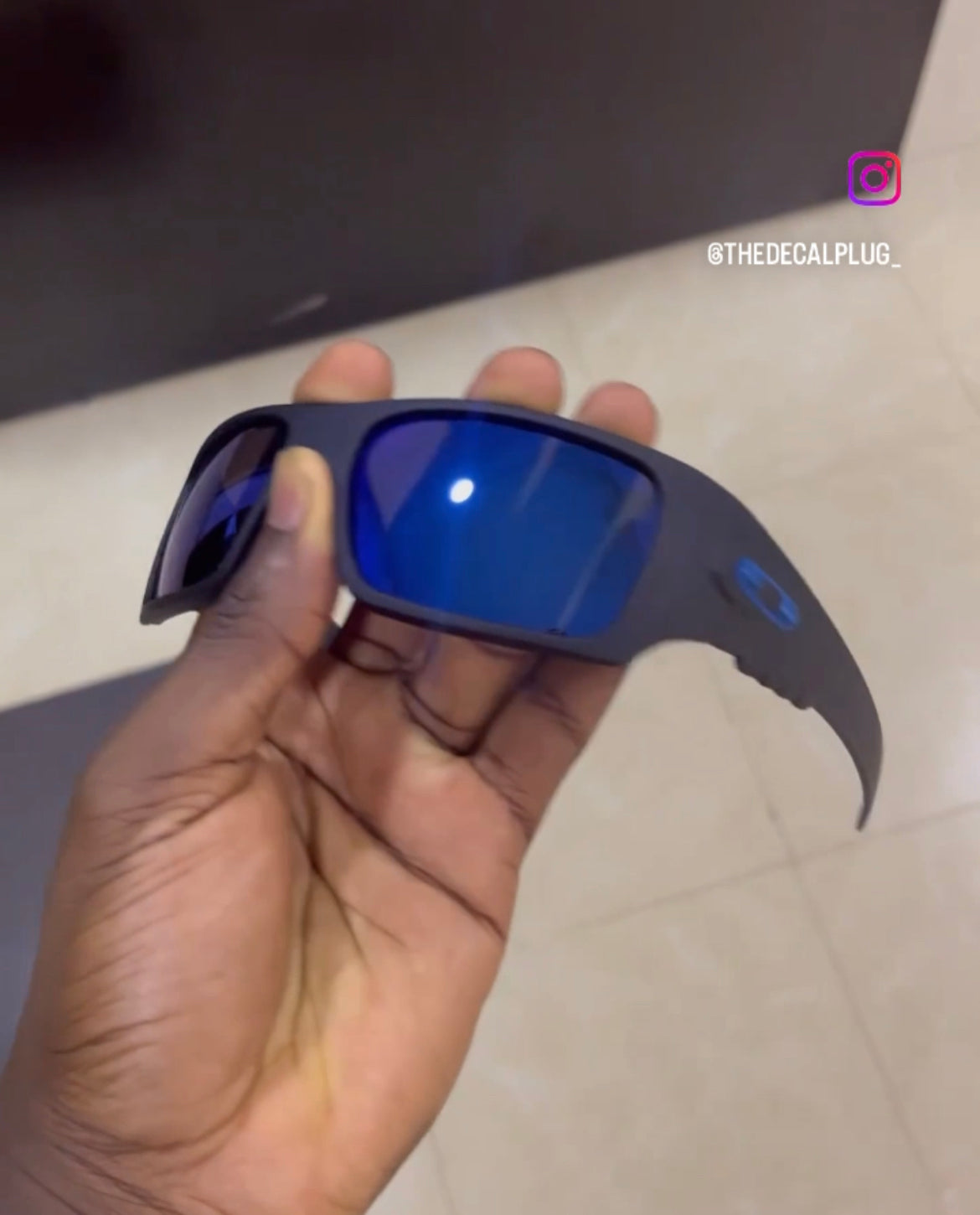 Matte frame biker glasses