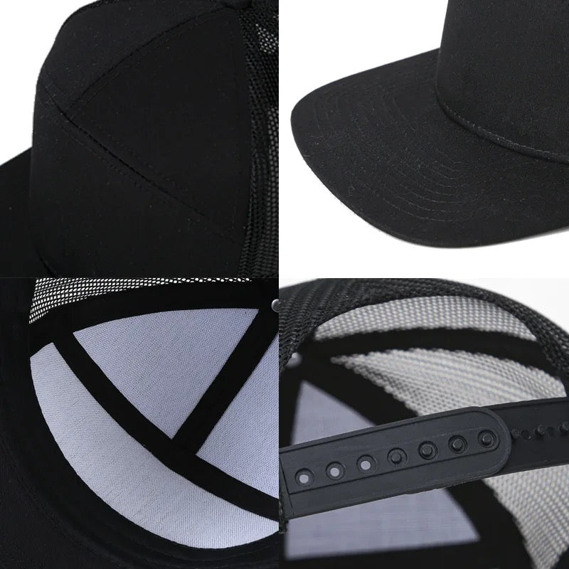 Plain snapback trucker