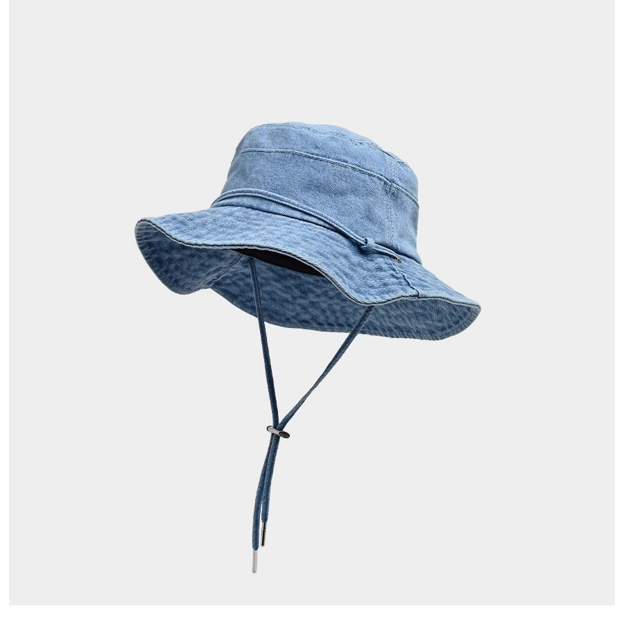 Denim washed bucket hat