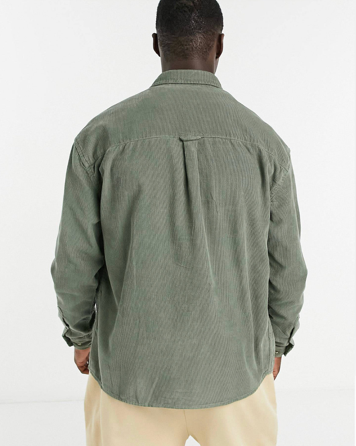 Asos corduroy shirt in sage green