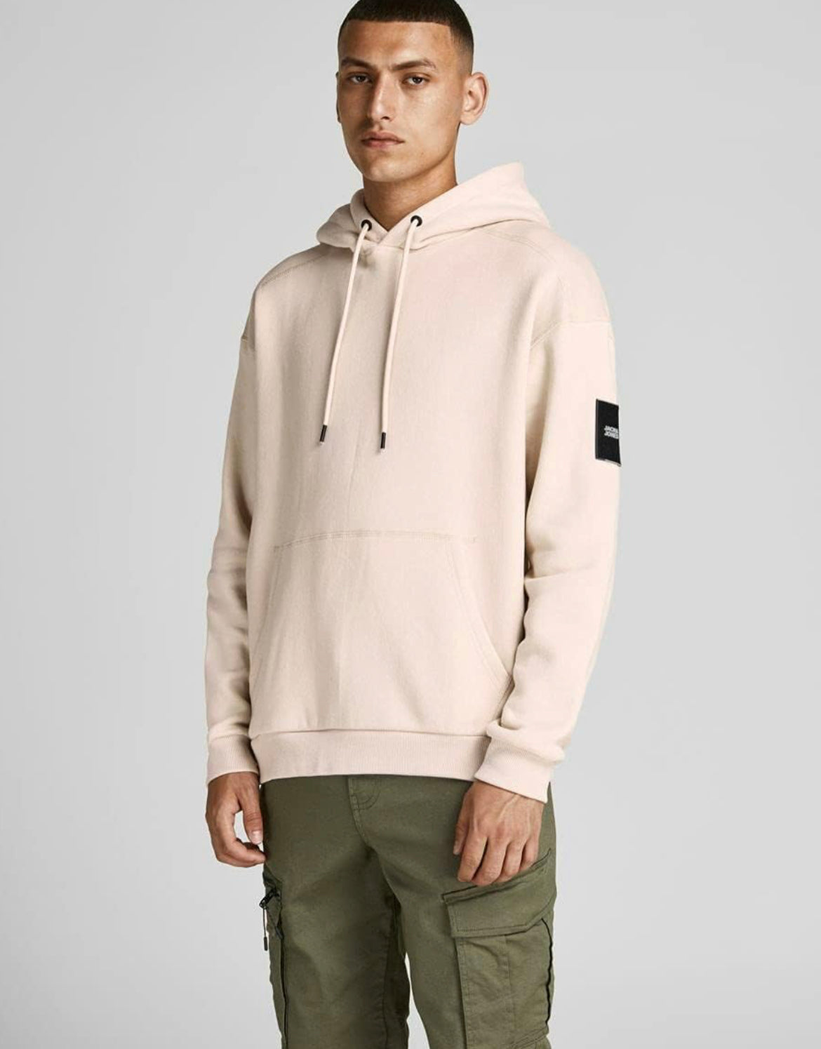 Jack & jones hoodie in cream