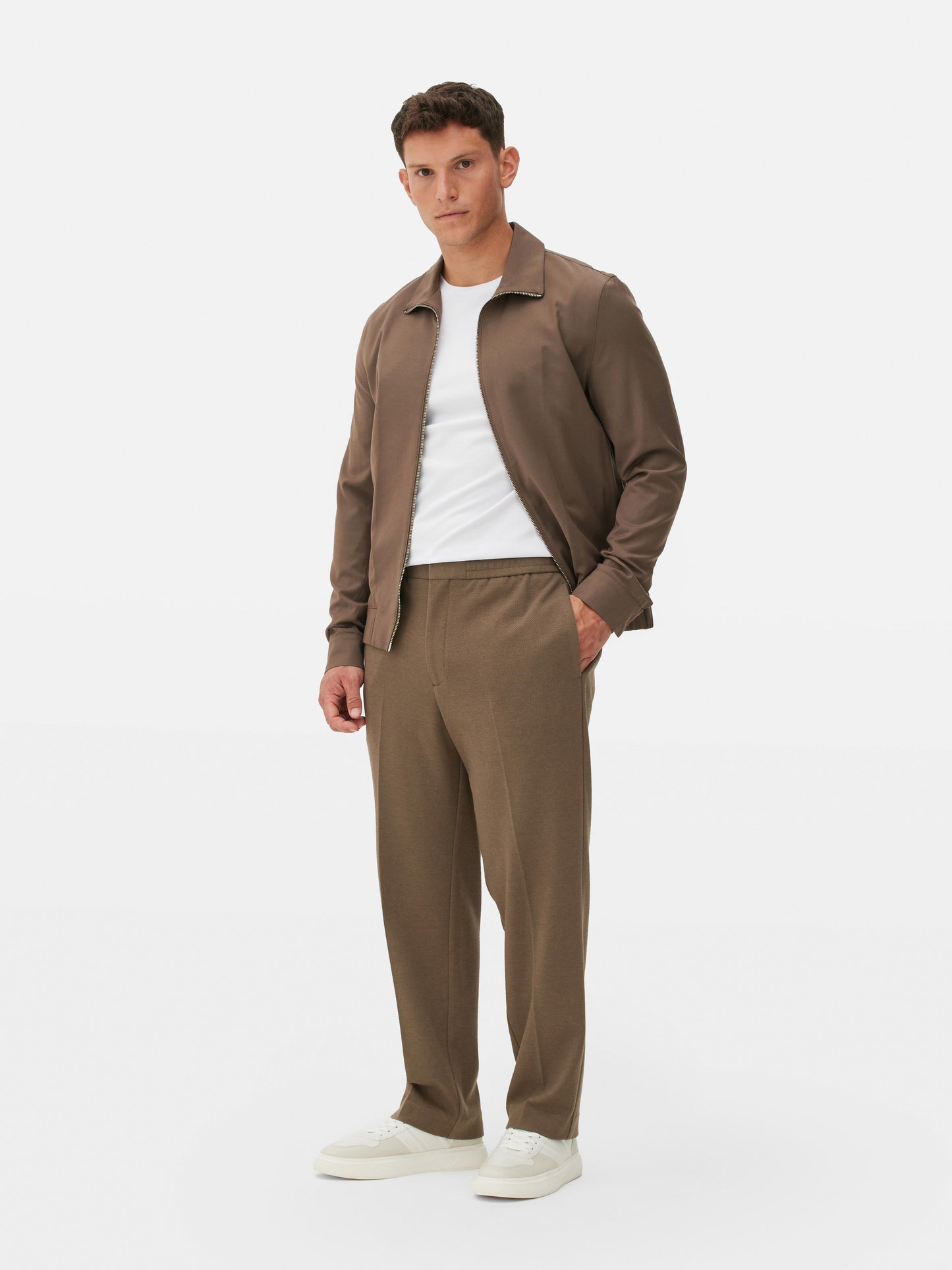Pack of 2 Kem straight pants (black, brown)