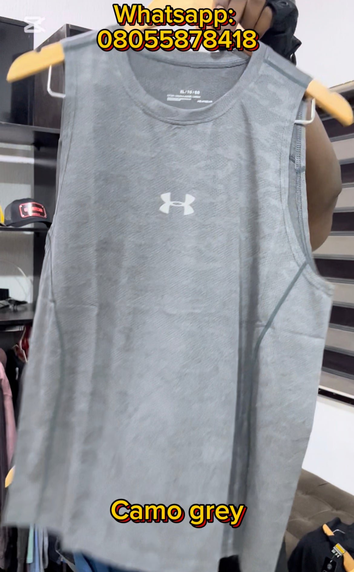 UA sleeveless fitness top