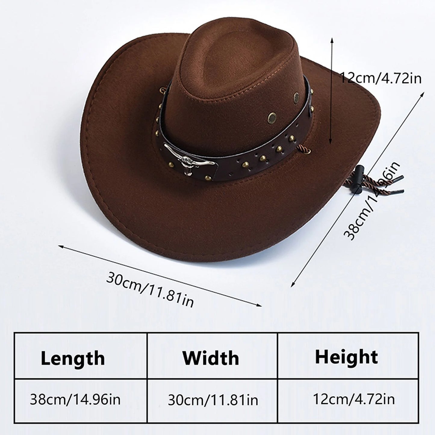 Ranch cowboys hat with ornament