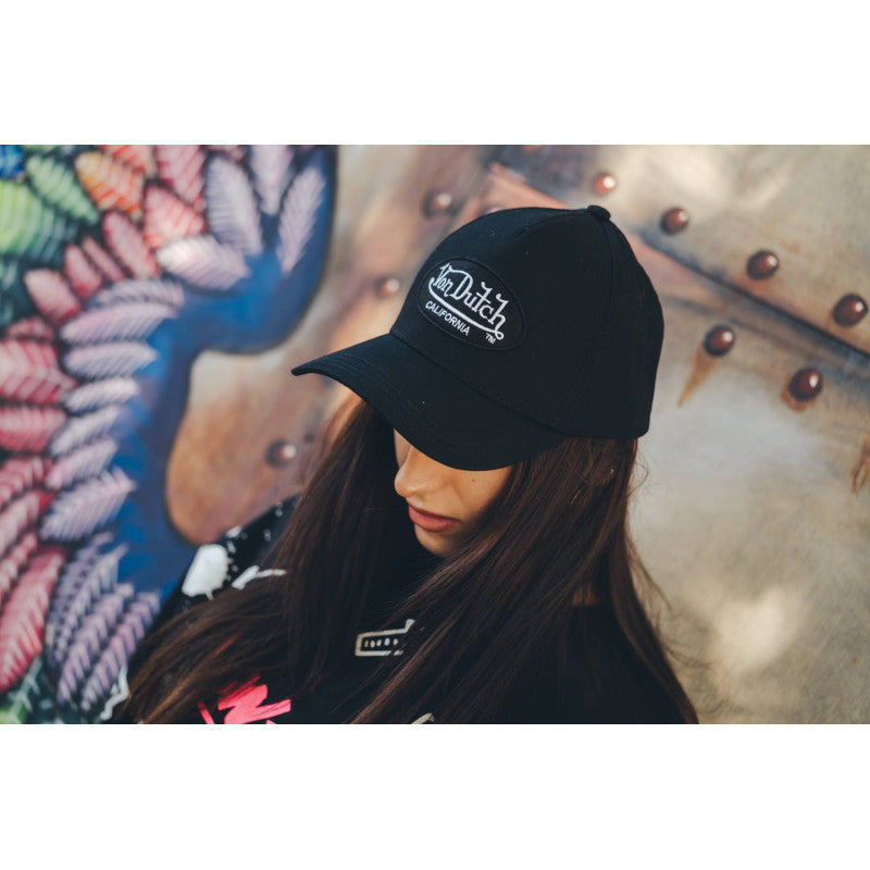VonDutch VD california patch dad hat in black