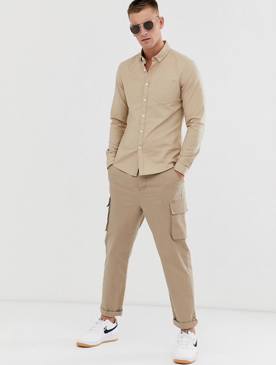 Asos Oxford shirt in sand