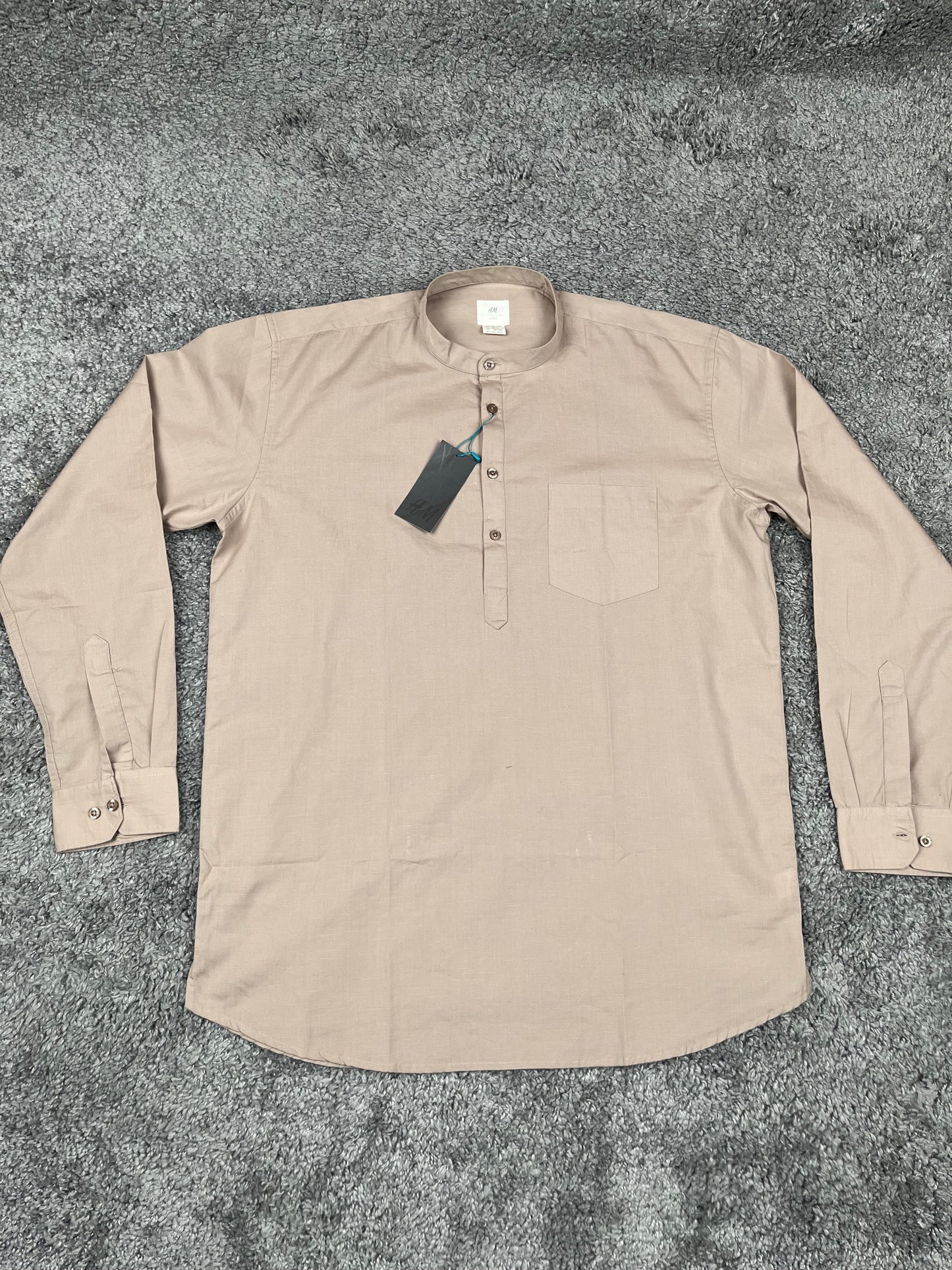 H&M half placket comfort shirt