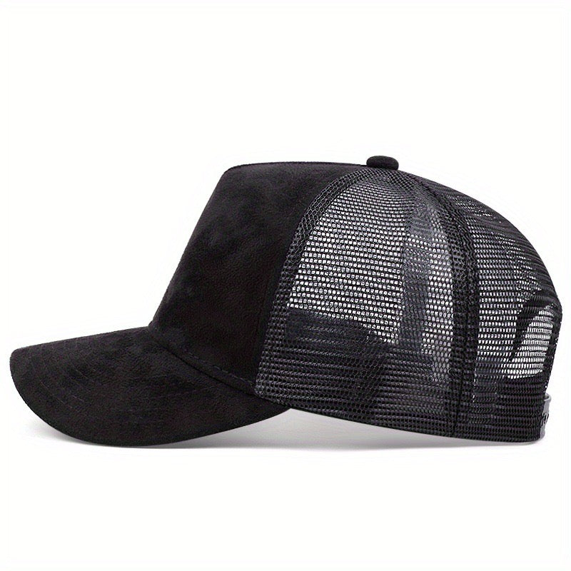 Plain suede trucker