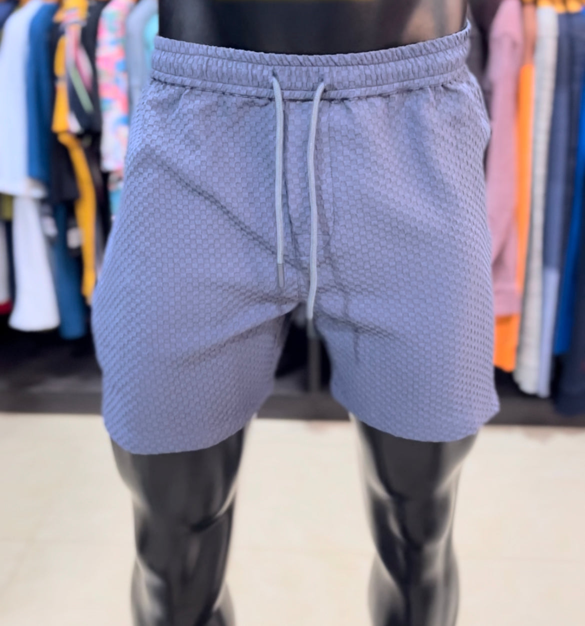 Boohoo checked waffle short