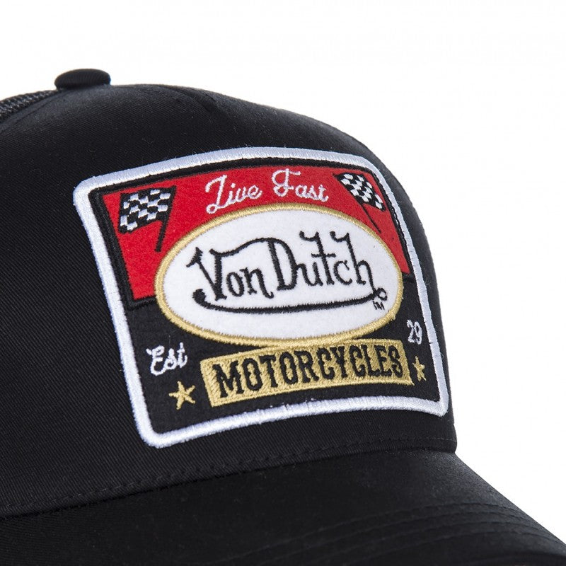 VonDutch VD motorcycle patch trucker cap
