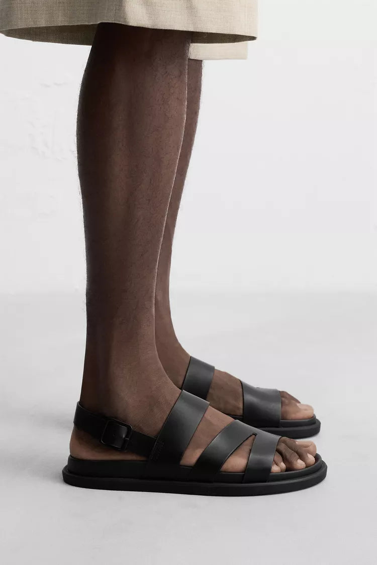 Zara Strappy sandal in black