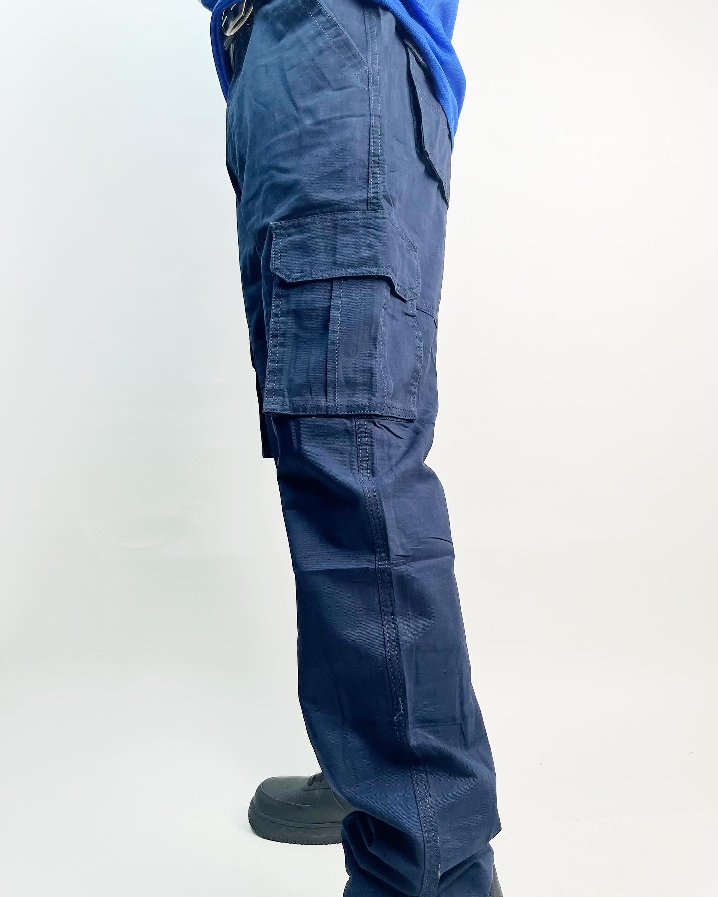 Polo cargo pants in navy blue