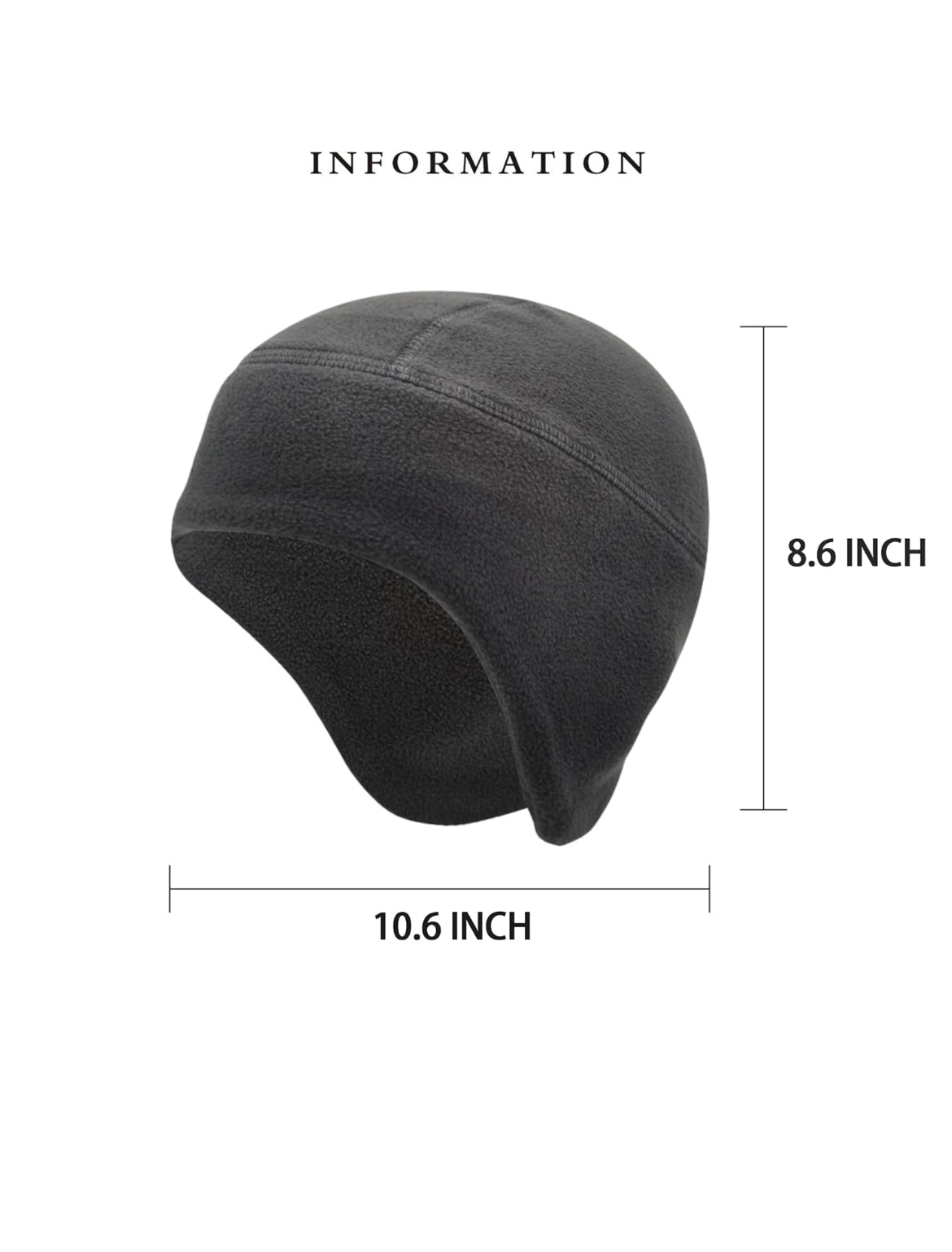 Fleece ear head cover
Size: osfm