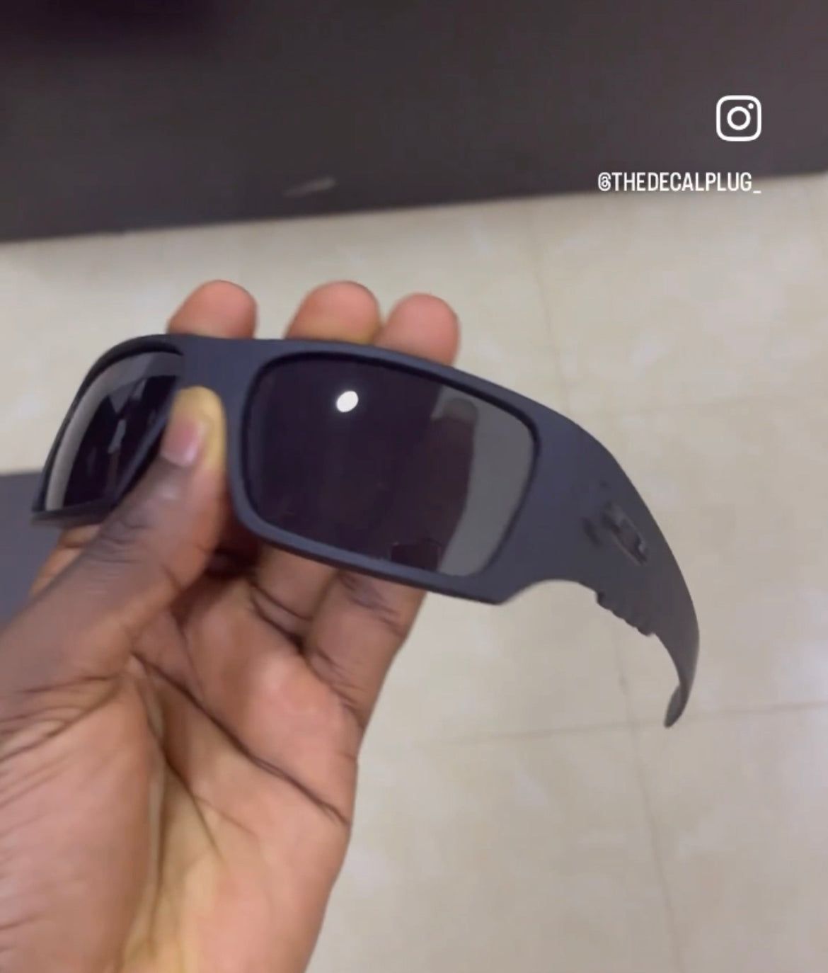 Matte frame biker glasses
