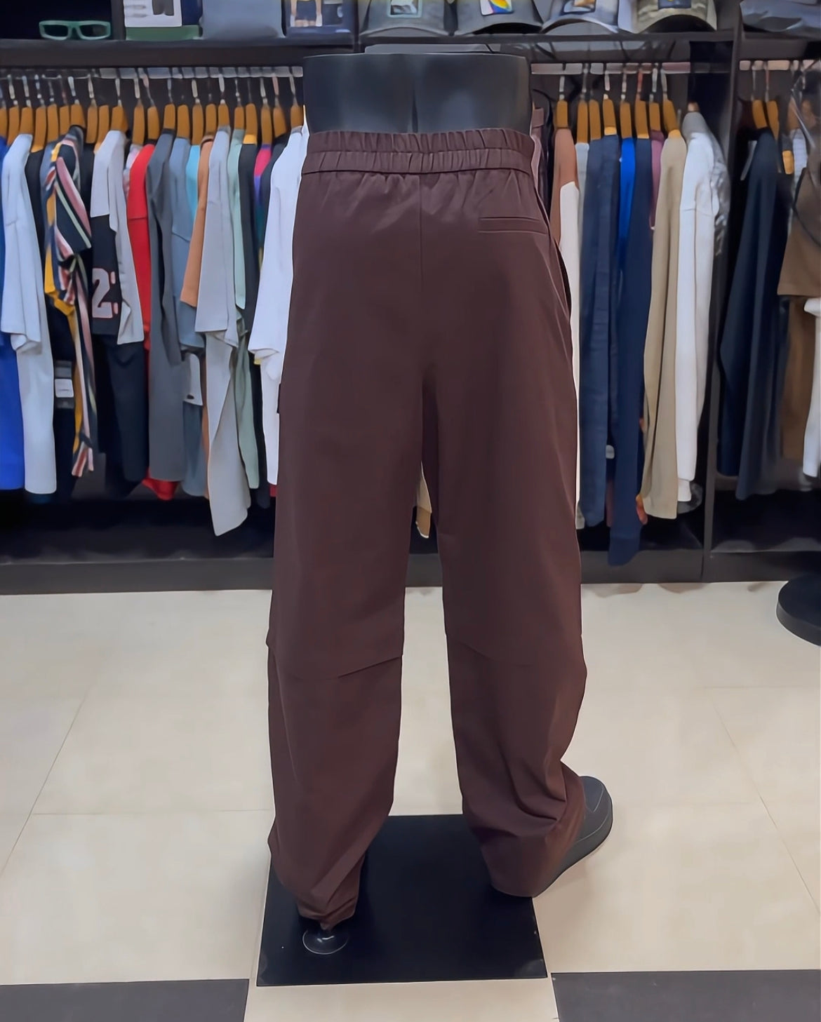 Collusion pants in coffee brown