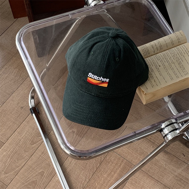 Stitches embroidered dad hat