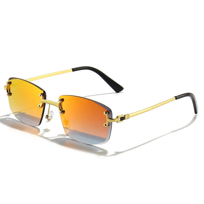Rimless lens glasses